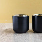 La Cafetière Double Walled Ceramic Espresso Mugs, Set of Two, 70ml, Black, LCDWMUG702PC - Image 3