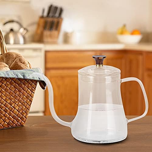 flexman Pour Over Coffee Kettle, Heat Resistant Reusable High Borosilicate Glass Gooseneck Spout Coffee Tea Pot, Coffee Maker for Cafe, Restaurant, Bar, Home (350ml) - Image 7