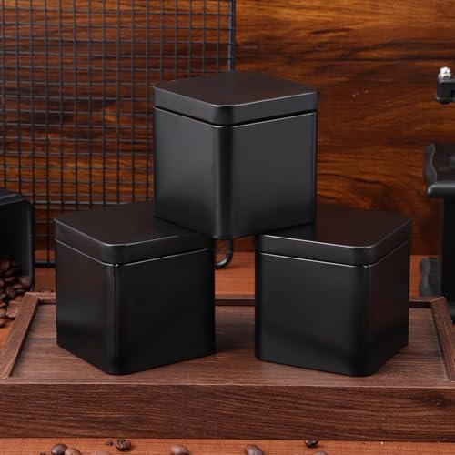 Ipetboom 10pcs Portable Square Metal Tea Tin Container with Airtight Storage, Compact Box for Loose Leaf Tea and Jewelry, Decorative and Sturdy Storage Solution - Image 6