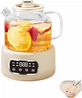 Glass Electric Kettle 1.2L Health Pot, Microcomputer Temperature Control, Boil-Dry Protection, Heat-Resistant Borosilicate Glass Tea Kettle for Home Office Dorm by Unknown