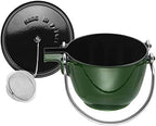 Staub Cast Iron 1-qt Round Tea Kettle - Basil, Made in France - Image 3