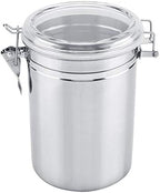 Stainless Steel Coffee Container Vacuum Sealed - Large Capacity Storage Jar for Coffee Beans Tea Sugar with Airtight Seal 1200ml Food Grade Metal Canister for Bean Storage - Image 2