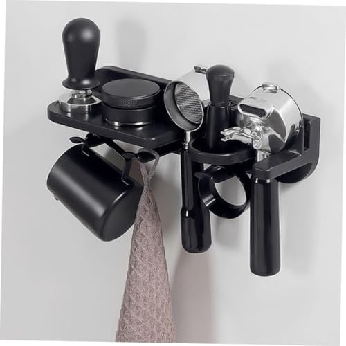 Wall Mounted Portafilter Hanger for 51mm Espresso Machines Black - Image 5