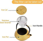Japanese Tetsubin Cast Iron Teapot Tea Kettle pot with Strainer for Stovetop Safe Tea Kettle for Boiling Hot Water Tea, Mothers Day Gifts from Daughter,300ML - Image 2