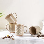 GBhome Coffee Mugs Set of 4, 12 oz Coffee Cups with Large Handle - Image 7