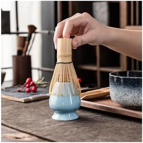6Pcs Matcha Set, Tea Includes Bowl With Spout, Whisk Holder Scoop - Image 4