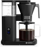 Kismile SCA Certified 8-Cup Coffee Maker, 6-Min Quick Brew, Hot & Cold Brew Coffee Machine, Adjustable Flow Control, Magnetic Anti-Drip, Keep Warm, DIY Manual Mode, Dishwasher Safe, Matte Black by Kismile