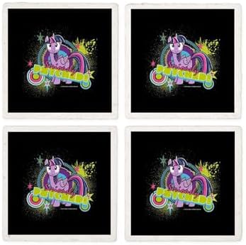 CafePress MLP Twilight Sparkle Seriously Psyche Tumbled Stone - Set of 4 Coasters Set of 4 by CafePress
