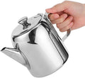32oz Stainless Steel Teapot, Stovetop Kettle for Pour Over Coffee and Tea, Induction Compatible with Non Drip Spout Serving Teapot for Home Office Restaurant Hotel Travel Camping Use by Tomotato