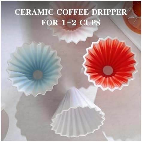 Ceramic Hand Brewing Coffee Filter Cup Reusable Filters Maker Funnel Dripper Cake Accessories(Purple) - Image 4