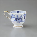 Narumi 9682-20515 Cup and Saucer Set, Milan, 7.8 fl oz (200 cc), Blue, Floral, Plum Blossom, Chintz, Pair of Coffee Cup & Saucer, Wedding Gift, Made in Japan, Gift Box Included - Image 3