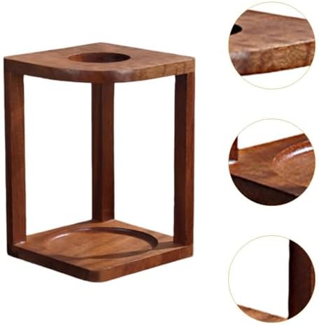 Wooden Coffee Filter Cup Stand Dripper Rack Pour Over Coffee Holder Stable Practical for Hotel Dorm Tea House- Style A - Image 4