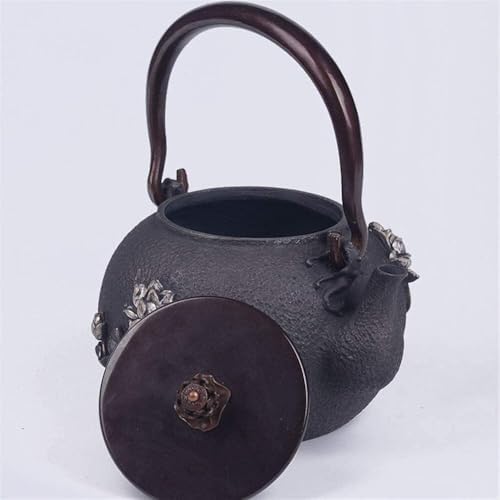 Cast Iron Tetsubin Teapot, 1400ml Japanese Tea Kettle With Lid – Retro Iron Craft Teapot - Image 6