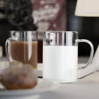 Glass Coffee Mugs – Set of 4, 470 ml | Large Clear Glass Tea & Coffee Cups | Lead-Free Flat Bottomed Glasses for Latte, Milk, Water & Everyday Beverages - Image 6