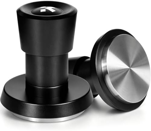 KOFIKOFI 58mm Espresso Tamper 30lb 3-Spring Stainless Steel Flat Base by KOFIKOFI
