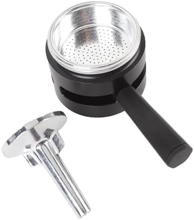 Coffee Pot Replacement Thermostat Aluminum Double Valve 2 Cup Anti Over Extraction Moka Pot Thermostat Accessories (Black) by Tyenaza