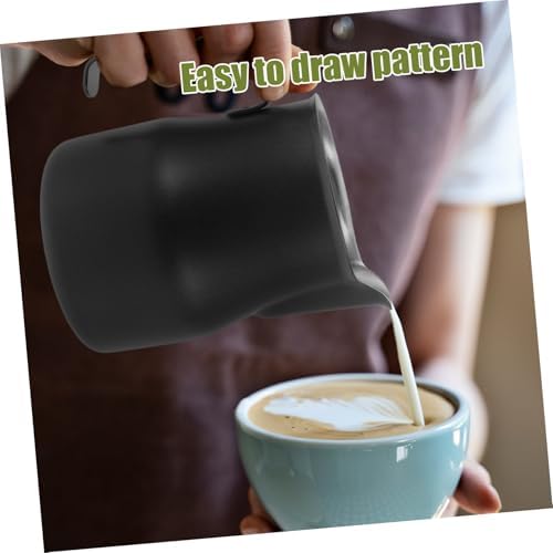 jojofuny 2pcs Espresso Frothing Pitcher Stainless Jug for Latte Art Pointed Spout Design for Precise Pouring Multi-use Steamer Cup for Home and Professional - Image 3