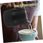 jojofuny 2pcs Espresso Frothing Pitcher Stainless Jug for Latte Art Pointed Spout Design for Precise Pouring Multi-use Steamer Cup for Home and Professional - Image 3