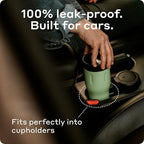 BOBBER 12 oz Insulated Tumbler with 360 Lid – 100% Leak-Proof, Stainless Steel Coffee Cup with Screw On Lid, BPA-Free, Dishwasher Safe – Coffee Travel Mug, Fits Car Cup Holder (Green) - Image 3