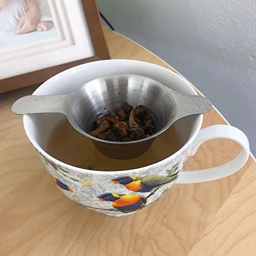 Tea Filters Fine Mesh Tea Strainer Filter Sieve Stainless Steel Teapot Spice Kitchen Accessories 2 Sizes(B) by Unknown