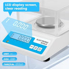Lab Analytical Balance Scale 500g x 0.001g, 001 Gram Scale High Precision Digital Scale with Windshield, Jewelry Scale for Gold Powder Laboratory Kitchen School, 4 Units with LCD Display, - Image 4
