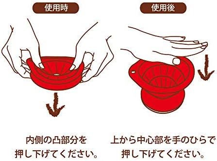 World Create ViV 60003 Dripper Coffee Folding 4 Cup Red - Image 4