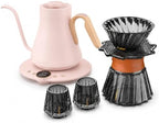 Cocinare Gooseneck Electric Kettle & Pour Over Coffee Set, ±1°F Temperature Control, 1500W 0.9L Kettle, Coffee Dripper, 550 ml / 18.6 oz Server & 2 Tasting Cups by Cocinare