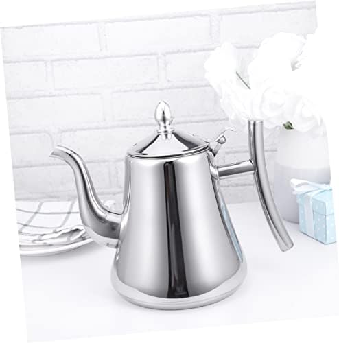 LABRIMP 2L Stainless Steel Tea Pot with Strainer for Home and Restaurant Use Sturdy Water Kettle with Fine Mesh Infuser for Brewing Loose Leaf Tea - Image 4