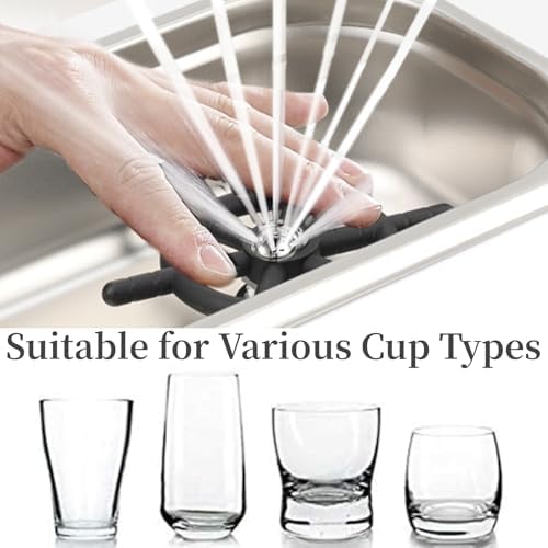 Kitchen Sink Glass Rinser, Stainless Steel Cup Washing Machine Automatic Rinser Pitcher Steaming Pitcher Washer Cleaner for Hotel Coffee Milk Tea Cup - Image 5