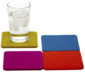 Graf Lantz - Bierfilzl Merino Wool Square Coasters Set of 4 - Electric (4"x4"x5mm) - Absorbs 30% of Weight, Natural German Wool - Heat Resistant, Sustainable, Reusable - Home Decor, Coffee Table Decor by GrafLantz