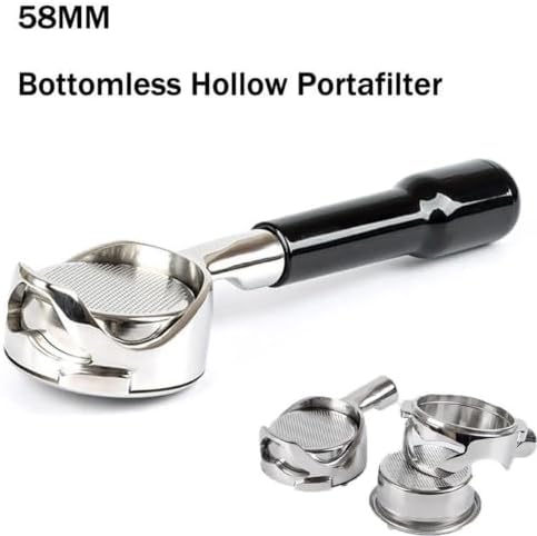 Coffee Machine Portafilter Handle,Compatible With Gaggia,Modified Filter 58MM Bottomless Hollow Stainless Steel filter basket(58mm-A2) - Image 2