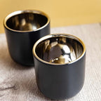 La Cafetière Double Walled Ceramic Espresso Mugs, Set of Two, 70ml, Black, LCDWMUG702PC - Image 6