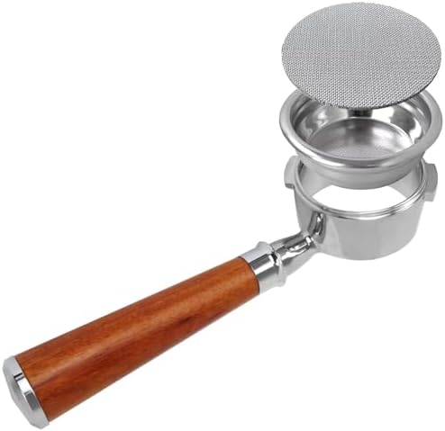 Bottomless Portafilter 58mm Compatible For Gaggia Classic/Classic Pro | Walnut Handle - Image 2