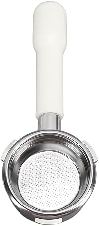 58mm Coffee Bottomless Portafilter 58mm 3 Ears Bottomless Portafilter Coffee Bottomless Portafilter for Coffee Machine (White) - Image 7