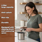Espresso Knock Box Set, 67oz Stainless Steel Coffee Knock Box with Removable Knock Bar, Anti-Slip Rubber Base, Espresso Accessories Kit with Cleaning Brush & 2-in-1 Coffee Scoop - Image 2