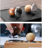 Coffee Powder Press Hammer Mini Tamper51/53/58mm Espresso Wooden Handle Powder Press Uniform Coffee Shop Household Barista(53Mm beech) - Image 5