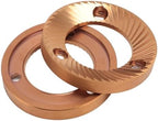 2PCS Coffee Grinding 64mm Flat Burrs, TitaniumPlated Multi Purpose Coffee Grinder Flat Burrs for DF64 DF64P DF64E DF64V for E5P E6P E37J by AUNMAS