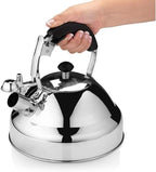 Tea kettle, Whistling Tea Kettle Stovetop 2.6L Stainless Steel Capsule Bottom Design - Image 2