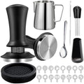 Espresso Tamper Set 51mm/53mm/58mm for DeLonghi EC260 Stilosa 2020–2026, Adjustable Calibrated Coffee Tamper & Distributor Kit, Barista Accessories for Espresso Machine,C 58mm Espresso Set by ponuyt