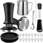 Espresso Tamper Set 51mm/53mm/58mm for DeLonghi EC260 Stilosa 2020–2026, Adjustable Calibrated Coffee Tamper & Distributor Kit, Barista Accessories for Espresso Machine,C 58mm Espresso Set by ponuyt
