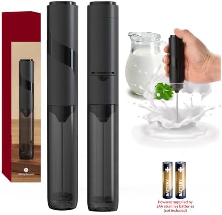 Handheld Electric Milk Frother, Stainless Steel Whisk - Image 2