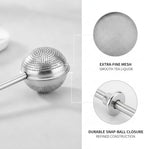 Stainless Steel Tea Infuser Ball with Fine Mesh, Snap-Lock Closure for Loose Leaf Tea in Mugs & Teapots (1 Count) - Image 6