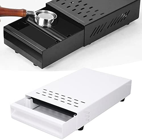Espresso Knock Box Drawer Stainless Steel Coffee Powder Box (White) - Image 3