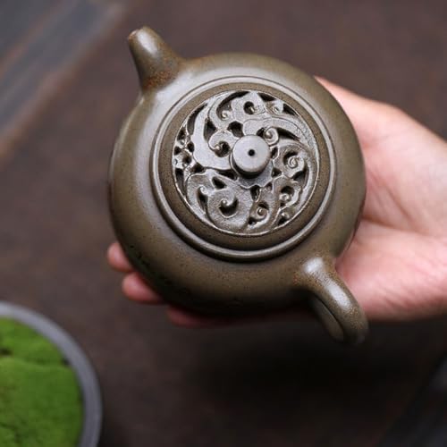 Tea Pots For Loose Tea Hand-carved Fish Leaping Dragon Gate Teapot Home Tea Room Retro Tea Set Tea Infuser Pot - Image 5