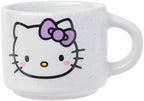 Silver Buffalo Sanrio Hello Kitty Different Colored Bows 4pc Stackable Ceramic Espresso Mug Set with Storage Rack, 3 Ounces - Image 4