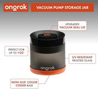 ONGROK Glass Storage Jar with Vacuum Pump Technology, Air Proof Containers to Preserve Smell and Aroma (400ml (1oz)) - Image 3