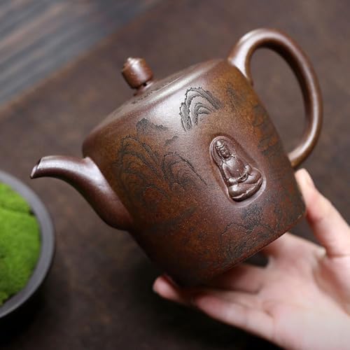 Tea Kettle Retro Purple Clay Teapot Household Large Capacity Coffee Pot Portable Travel Teapot Ceramic Tea Infuser - Image 4