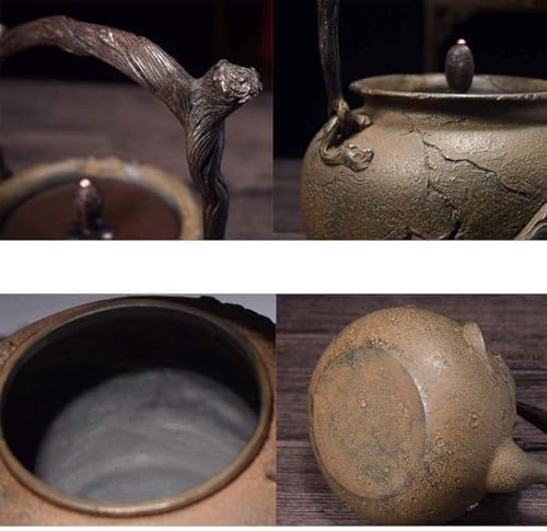 Cast Iron Tetsubin Teapot 1400ml Japanese Handmade Retro Tea Kettle, Easy-Pour Small Tea Maker For Home & Office - Image 2