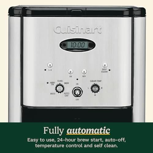 Cuisinart DCC-1200P1 Brew Central 12-Cup Programmable Coffeemaker Coffee Maker, Carafe, Brushed Chrome - Image 5