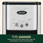 Cuisinart DCC-1200P1 Brew Central 12-Cup Programmable Coffeemaker Coffee Maker, Carafe, Brushed Chrome - Image 5